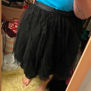 Tea length Eloquii tulle skirt.